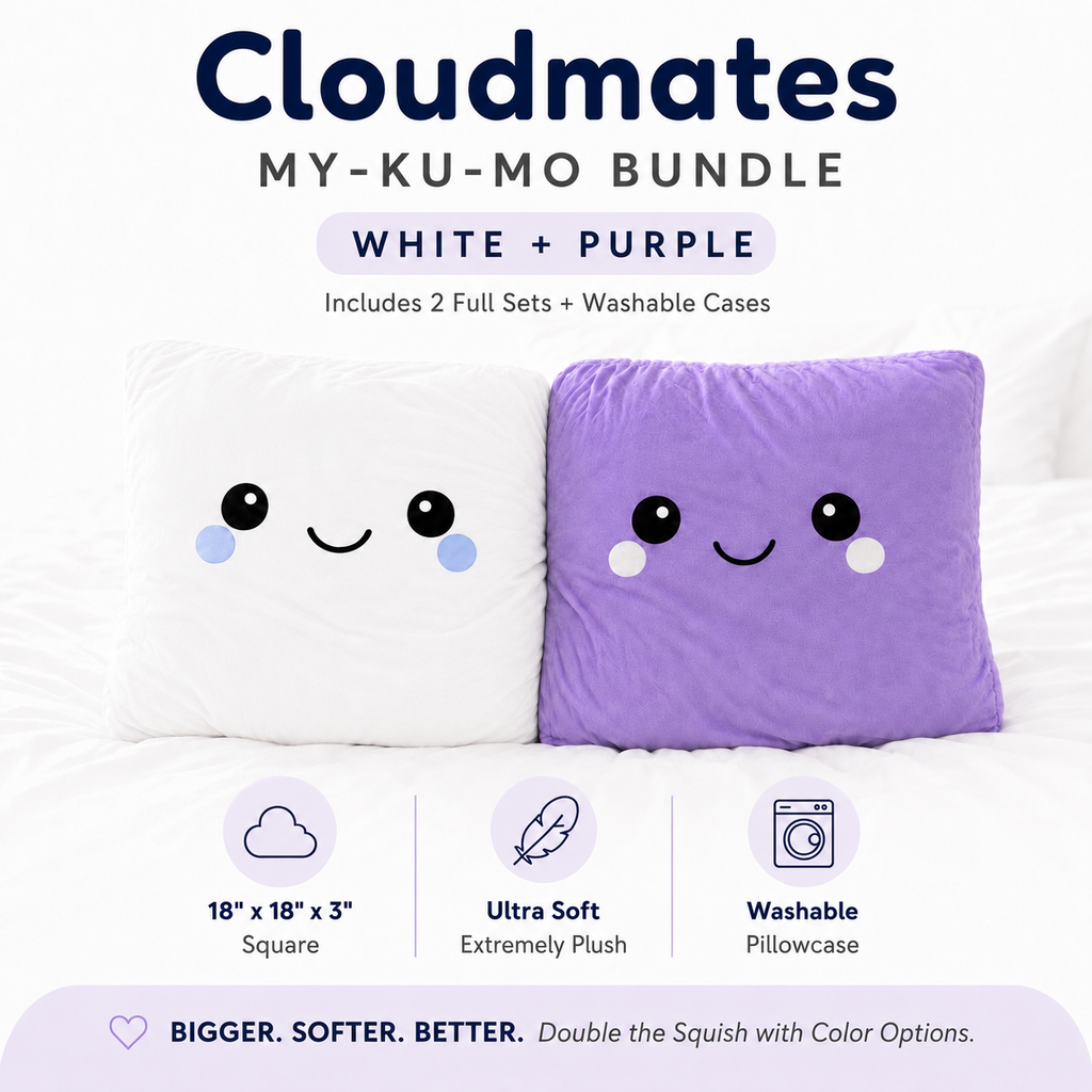 MY-KU-MO Smiley Face Pillow