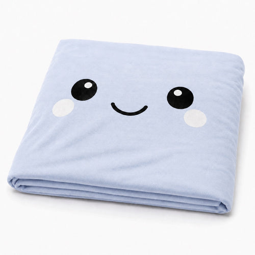 MY-KU-MO Blue pillowcase — washable Viscose from Bamboo replacement cover, cover only