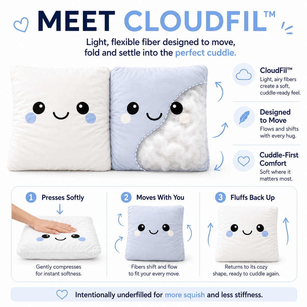 CLOUDMATES — Matching Smiley Face Pillow Sets