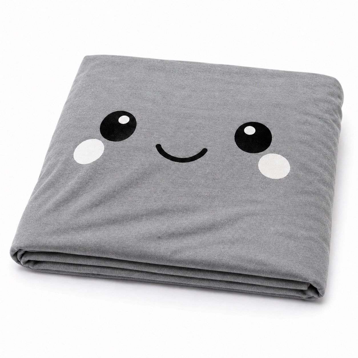 MY-KU-MO Grey pillowcase — washable Viscose from Bamboo replacement cover, cover only